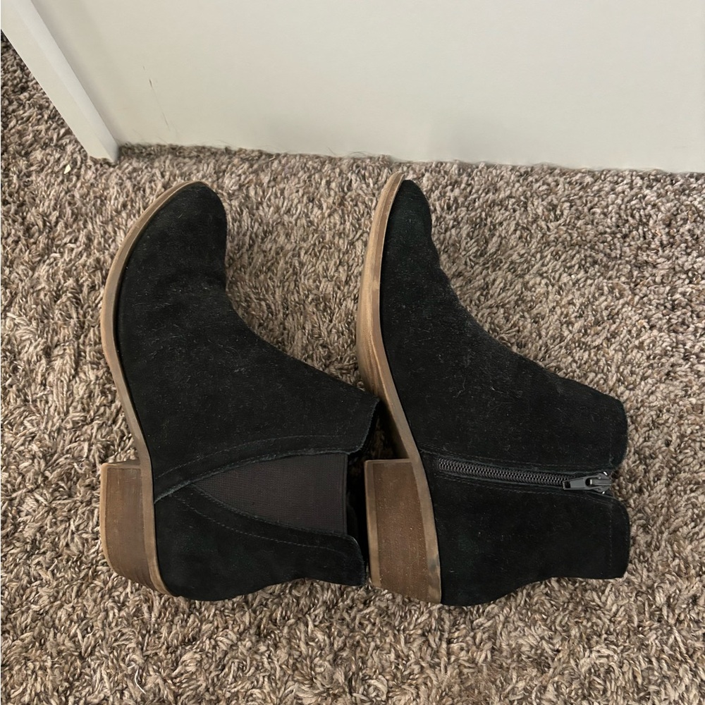 Black Suede Ankle Boots